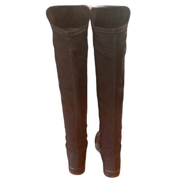 Stuart Weitzman sz 5 black suede OTK tall boots - Picture 4 of 15